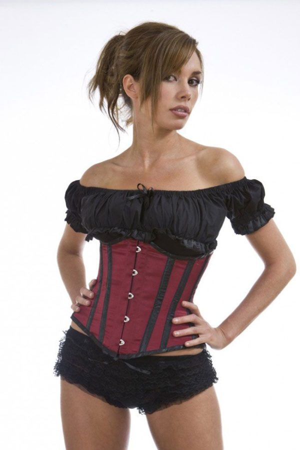 candy-underbust burgundy satin