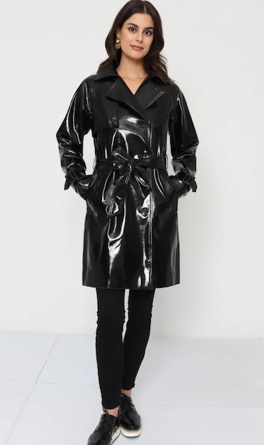 impermeable charol