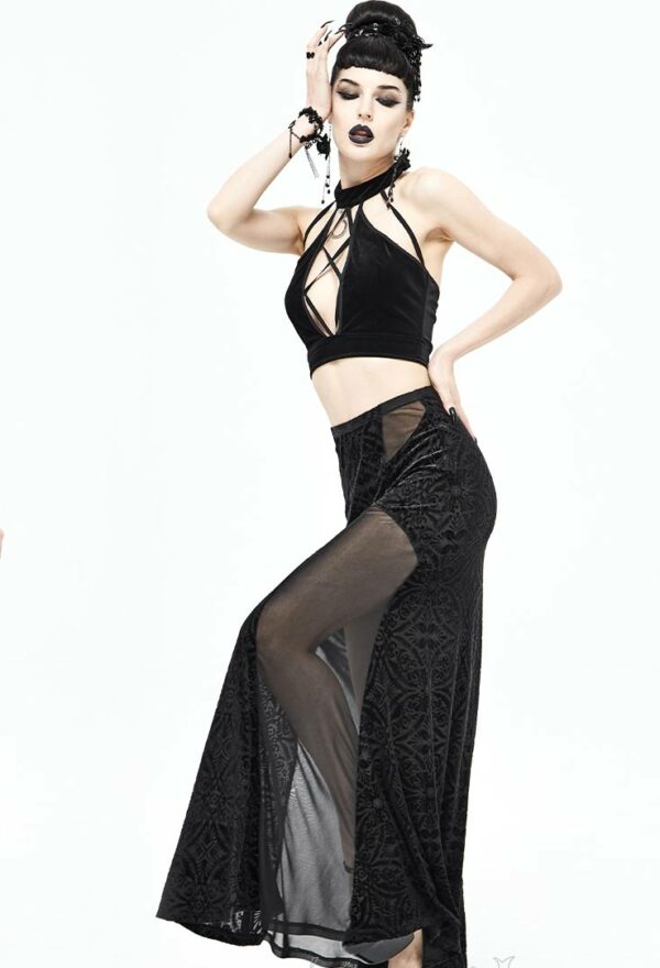 fan068.gothic-cross-maxi-mesh-skirt-skt068